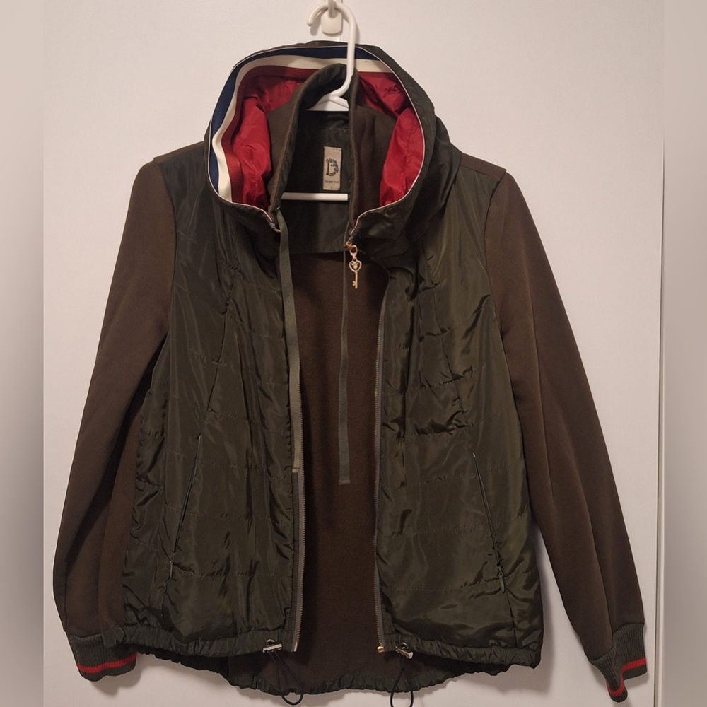 Olive Green Hooded Jacket